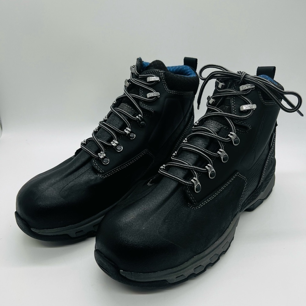 TIMBERLAND PRO 447 STEEL TOE BLACK WORK-BOOTS DOWNDRAFT 6” WATERPROOF NWOT